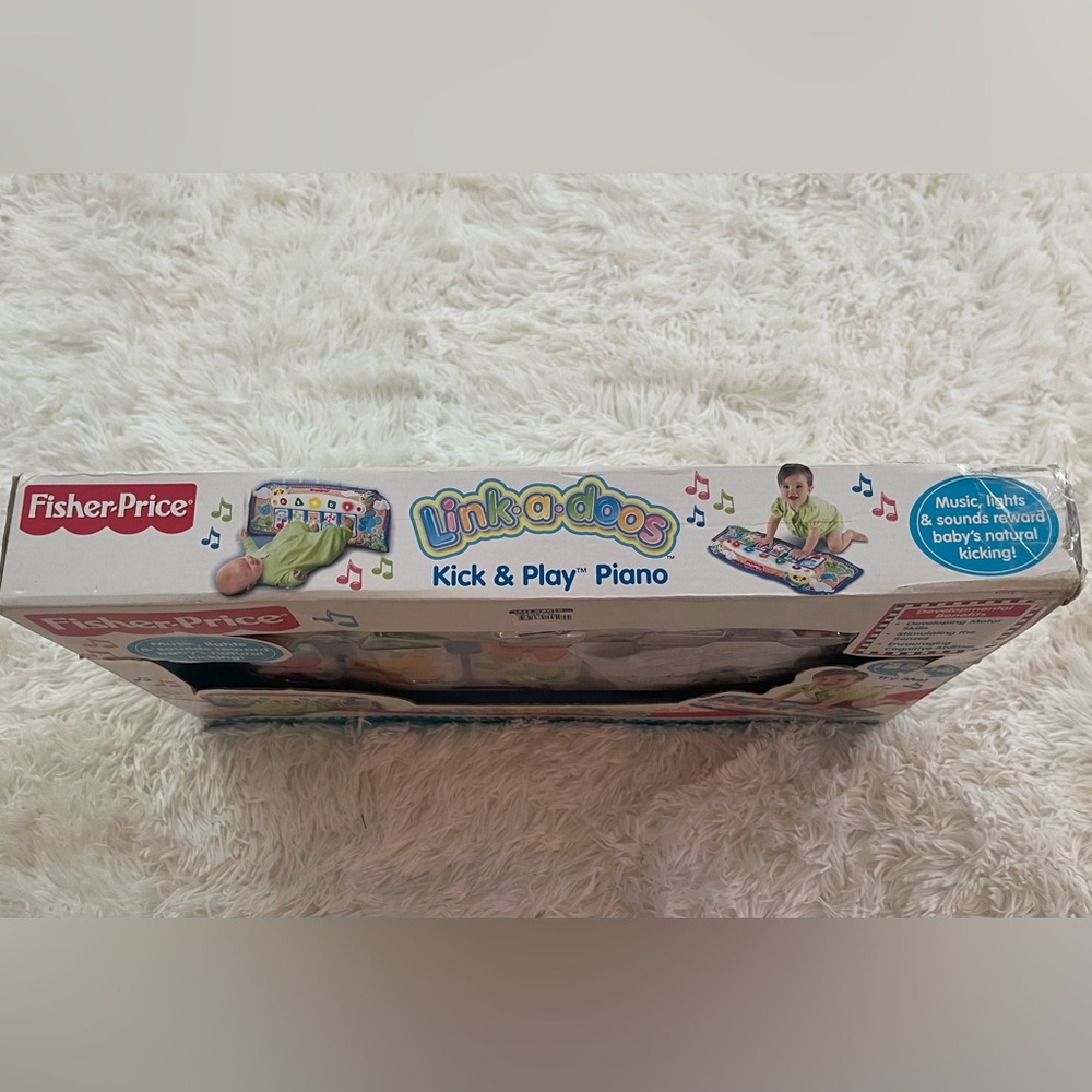 Fisher-Price Kick & Play Piano - Link-a-doos Baby Toy (Birth+) - Picture 3 of 5